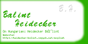 balint heidecker business card